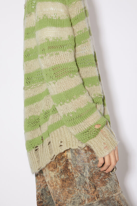 (image for) Sturdy Distressed stripe cardigan